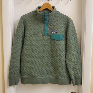 🤩Patagonia organic cotton quilted pullover size womens small